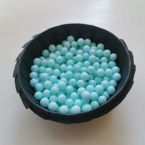 Сахарные шарики  голубой перламутр 5 мм